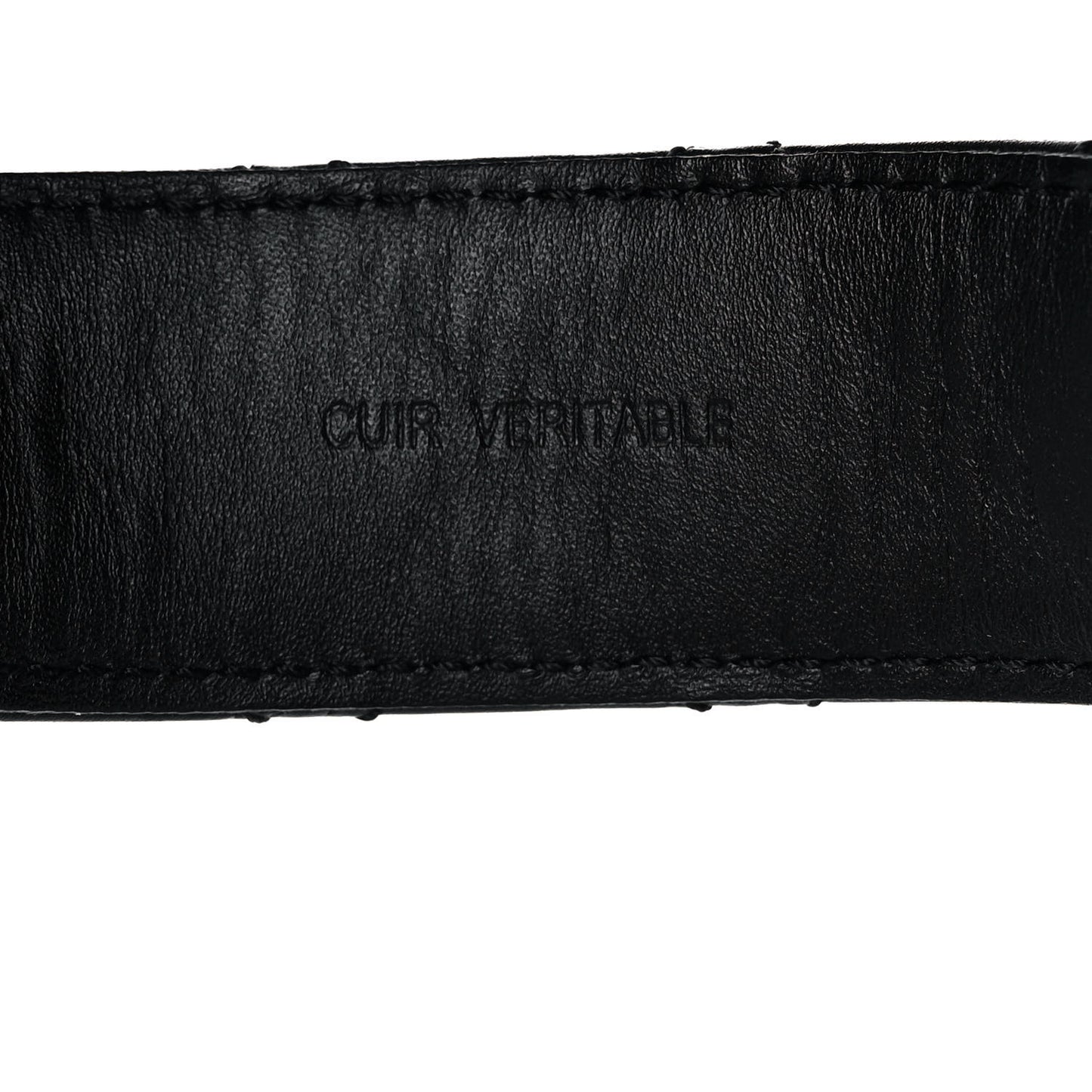 Lambskin Quilted CC Chain Belt 85 34 Black
