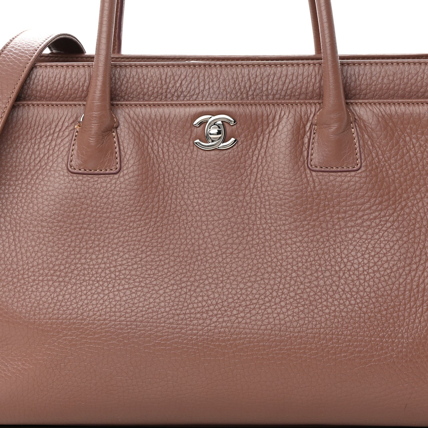 Calfskin XL Cerf Executive Shopper Tote Mauve