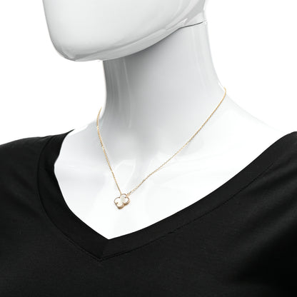 Van Cleef & Arpels 18K Yellow Gold Mother of Pearl Vintage Alhambra Pendant Necklace 2 of 7