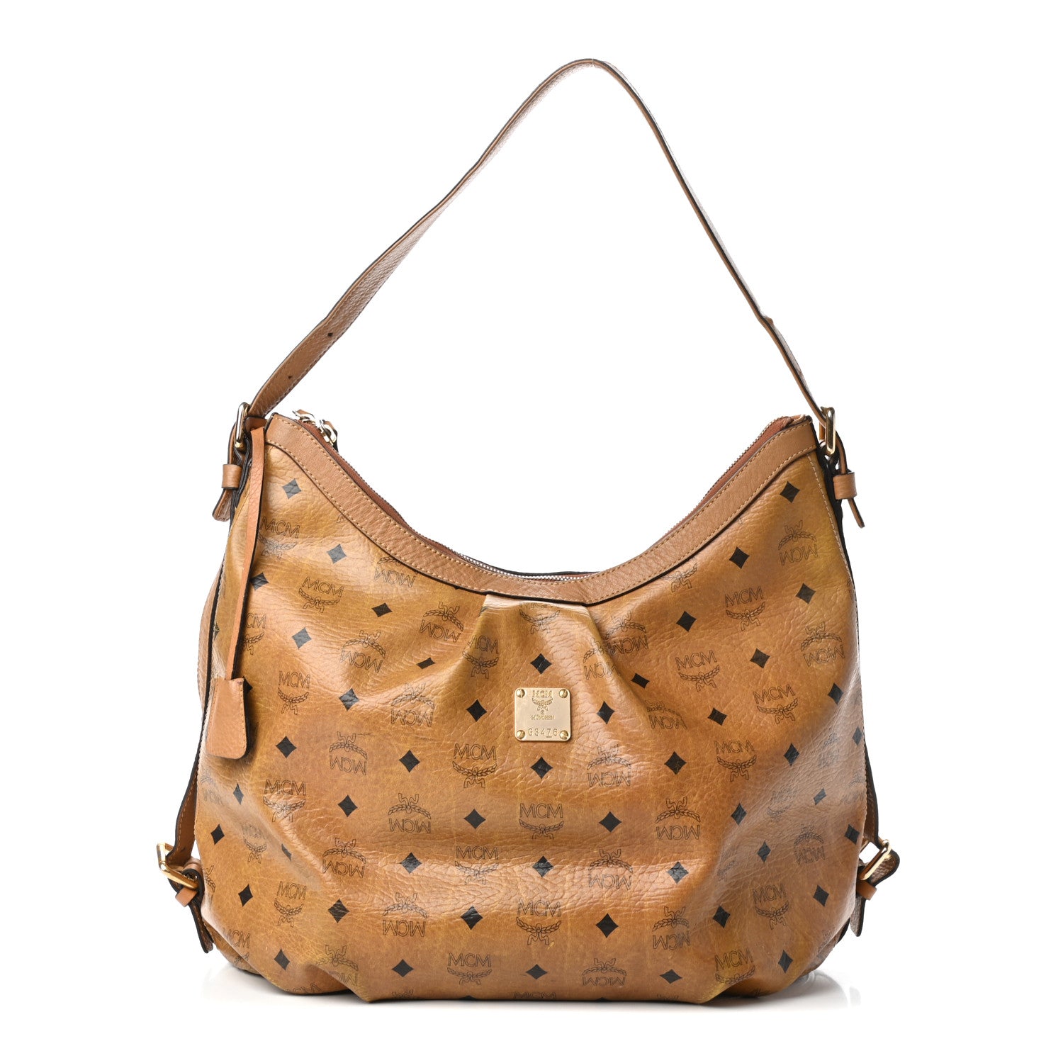MCM Visetos Hobo Cognac 1 of 10