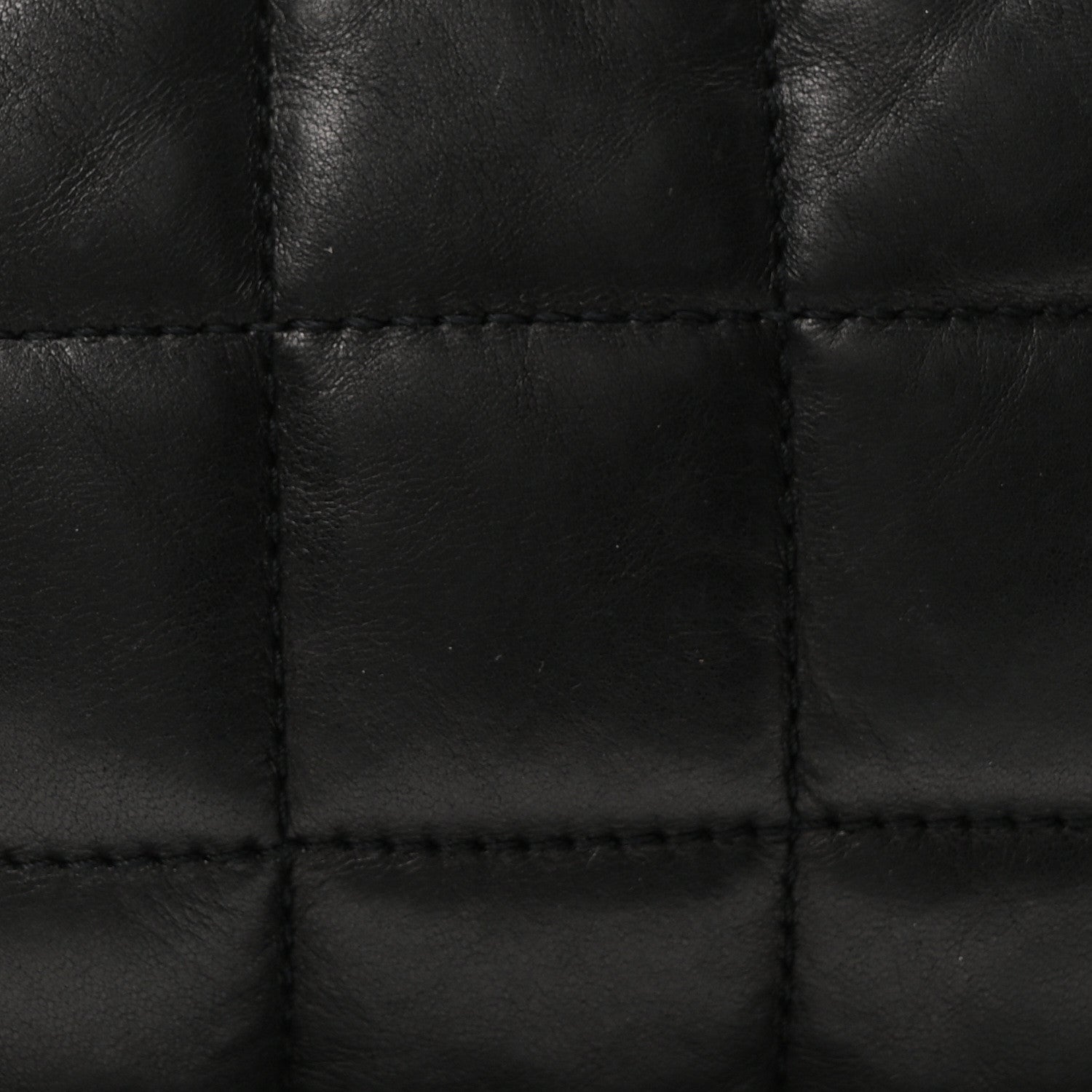 Chanel Lambskin Square Quilted Chain Fringe Pochette Black 8 of 10
