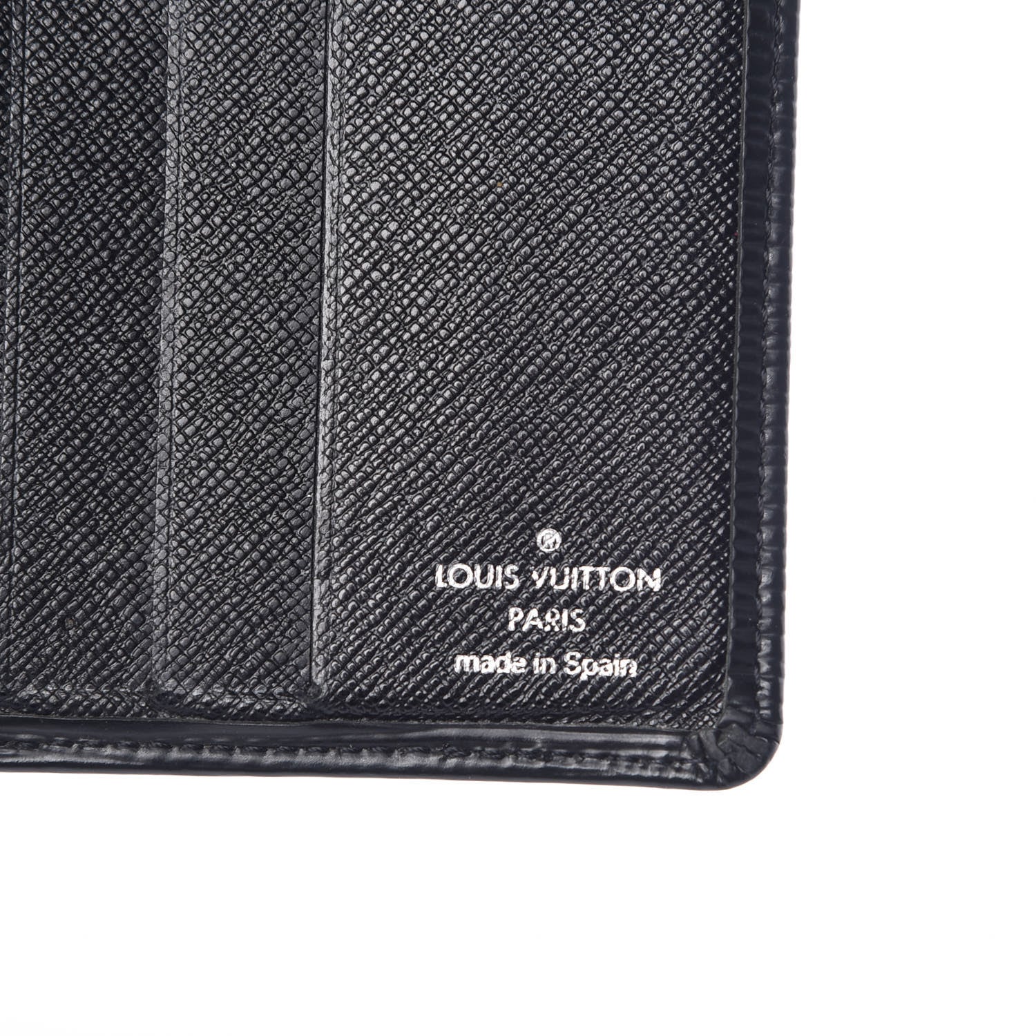 Louis Vuitton Epi 6 Card Billfold Wallet Black 6 of 10