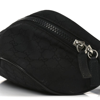 Gucci Nylon Monogram Fanny Pack Belt Bag Black 9 of 9