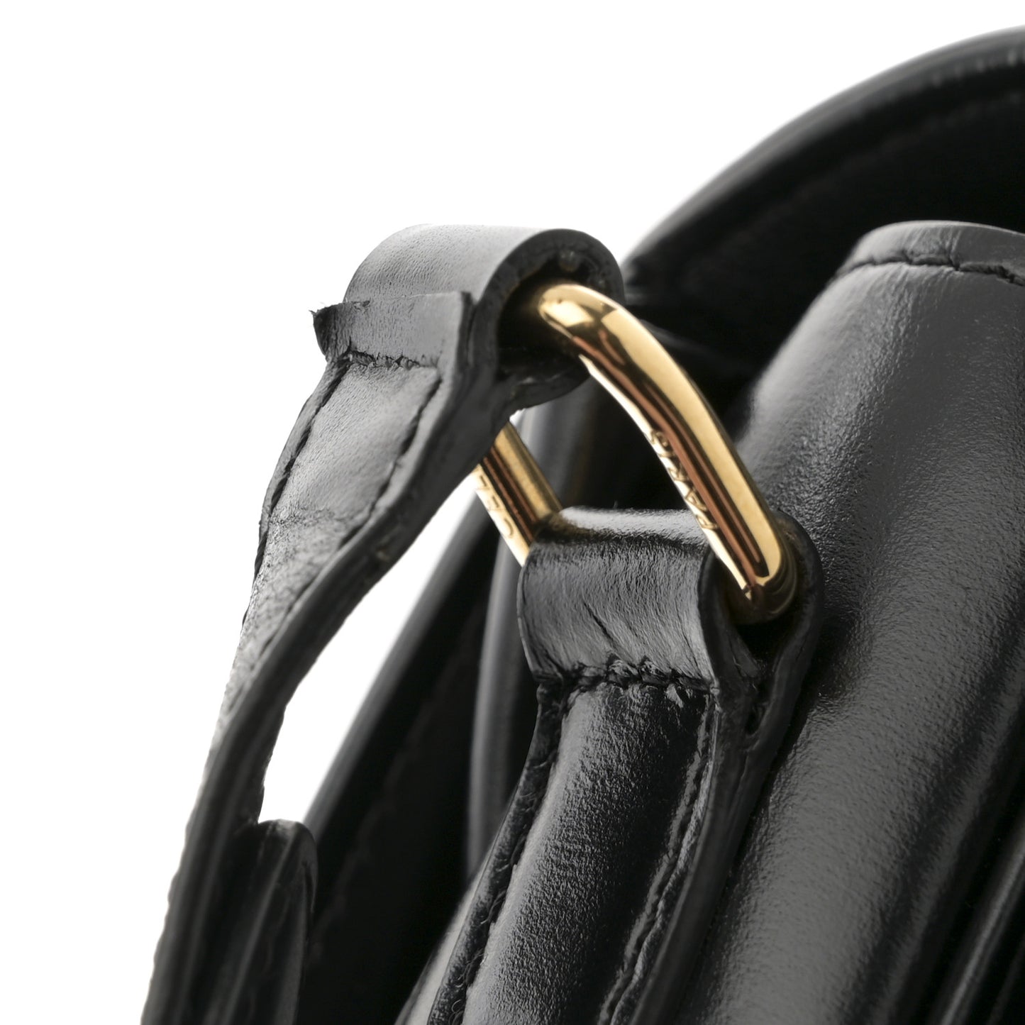 Shiny Calfskin Medium Triomphe Black