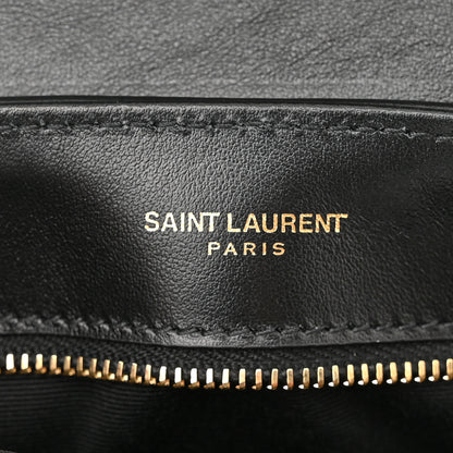 Saint Laurent Calfskin Y Quilted Monogram Toy Loulou Crossbody Bag Black 6 of 12