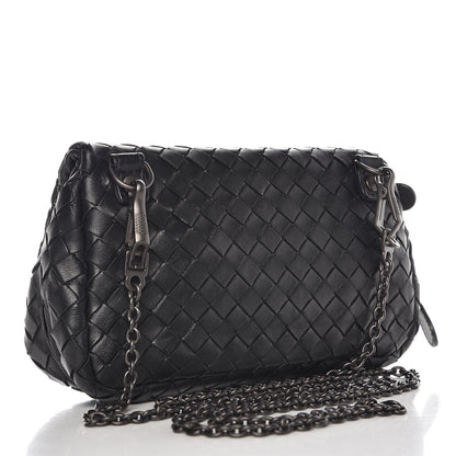 Bottega Veneta Nappa Intrecciato Small Chain Crossbody Black 4 of 15