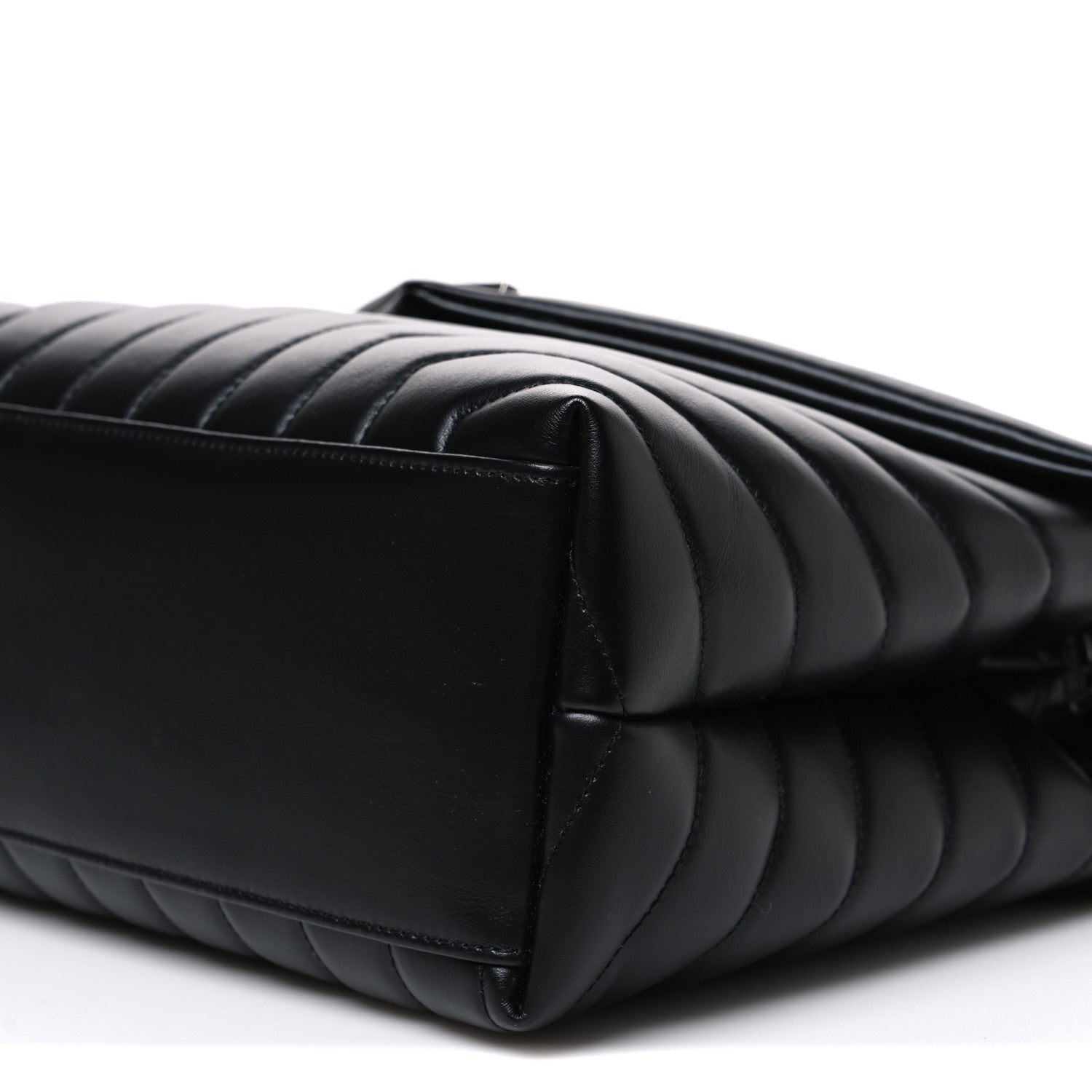 Saint Laurent Calfskin Y Quilted Monogram Medium Loulou Chain Satchel Black 10 of 10