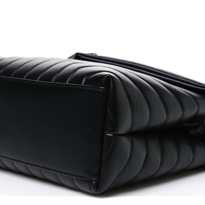Saint Laurent Calfskin Y Quilted Monogram Medium Loulou Chain Satchel Black 10 of 10