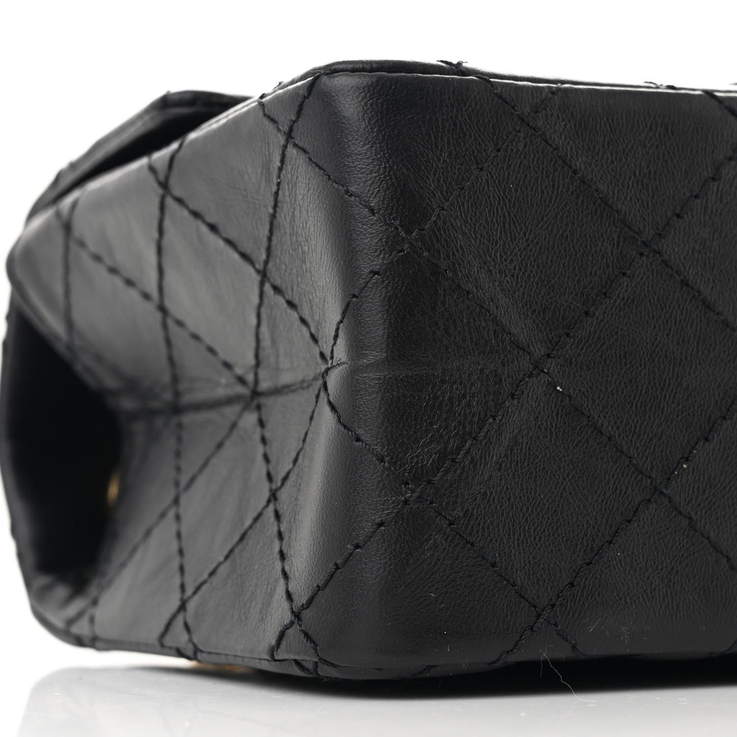 Aged Calfskin Quilted 2.55 Reissue Mini Flap Black