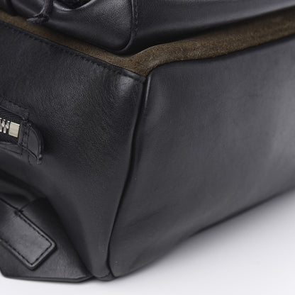 3.1 Phillip Lim 3.1 Lambskin Suede Bi-Color Fringe Mini Bianca Backpack Dark Moss Black 8 of 11