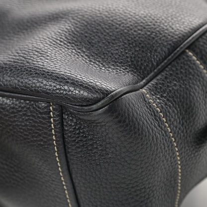 Prada Vitello Daino Bowler Black 10 of 14