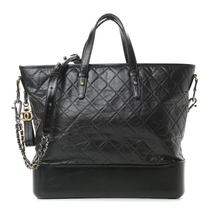 Chanel Calfskin Quilted Large Gabrielle Shopping Tote Black 1 of 17