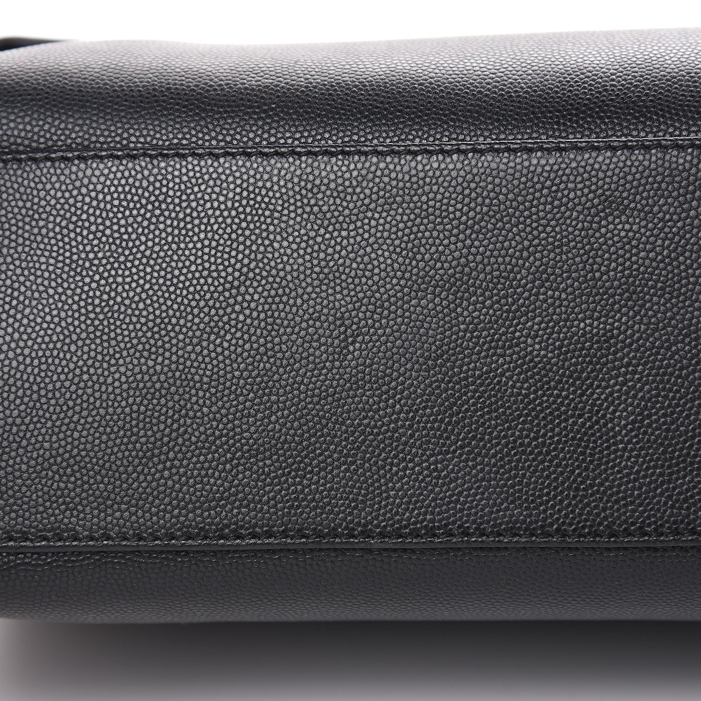 Grain De Poudre Medium West Hollywood Monogram Fold-Over Black