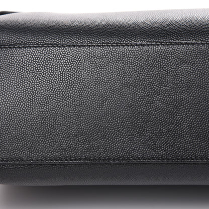 Saint Laurent Grain De Poudre Medium West Hollywood Monogram Fold-Over Black 10 of 14