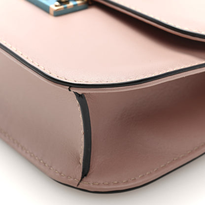 Valentino Garavani Vitello Small Glam Lock Rockstud Flap Poudre 9 of 9