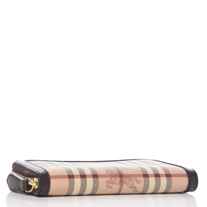 Burberry Haymarket Check Large Ziggy Zip Around Wallet Chocolate 4 of 9