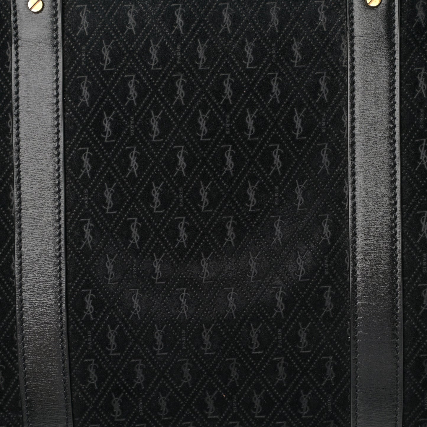 Suede All-Over Monogram Medium Le Monogramme Duffle Black