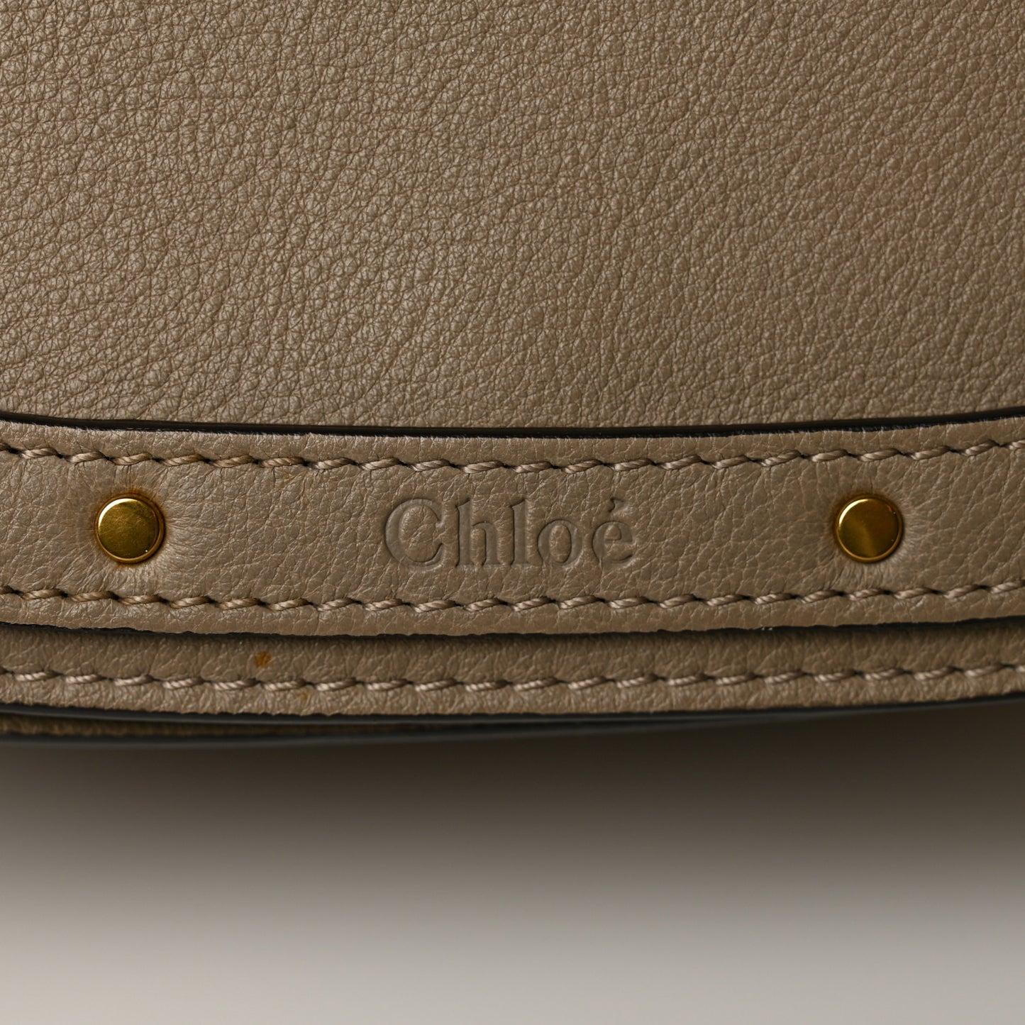 Calfskin Suede Medium Nile Bracelet Bag Motty Grey