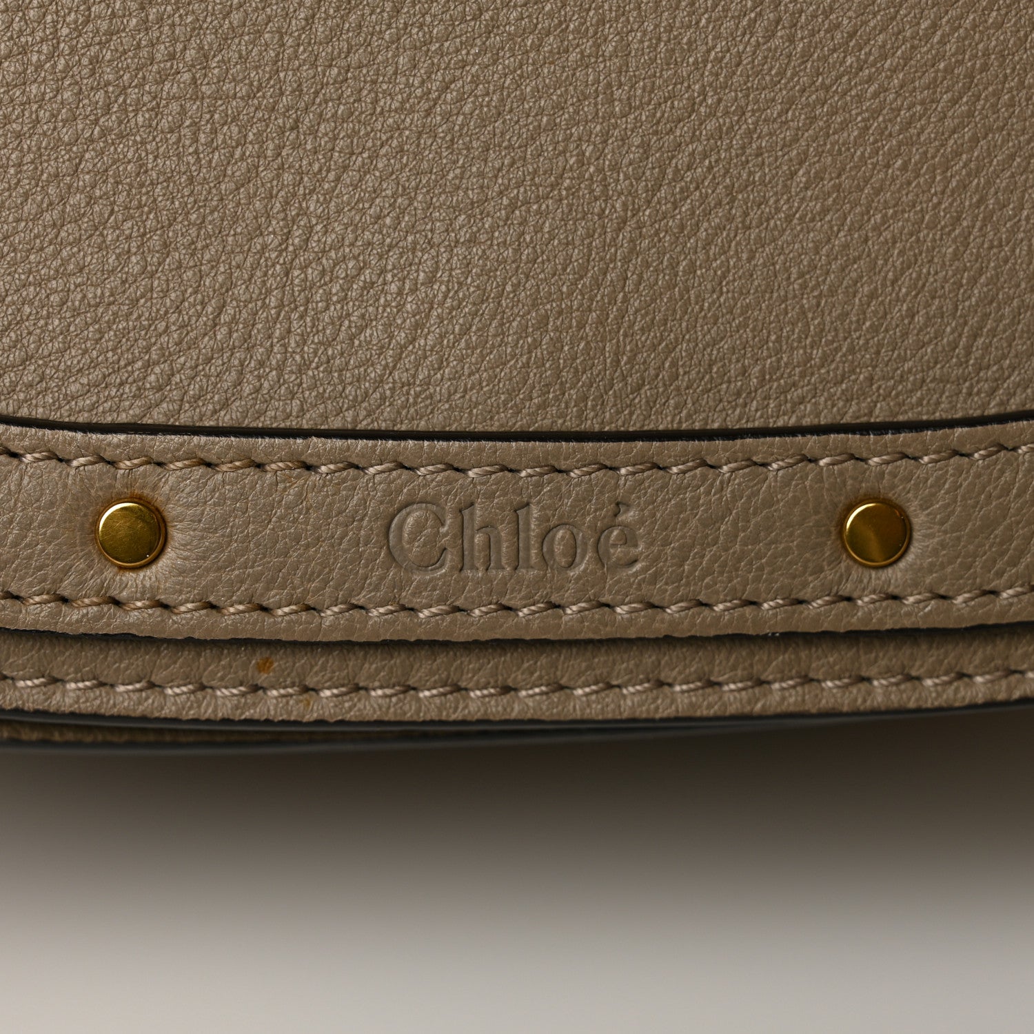Chloe Calfskin Suede Medium Nile Bracelet Bag Motty Grey 7 of 9