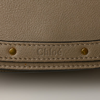 Chloe Calfskin Suede Medium Nile Bracelet Bag Motty Grey 7 of 9
