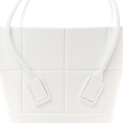 Bottega Veneta Rubber Intrecciato Mini Arco Tote White 8 of 10