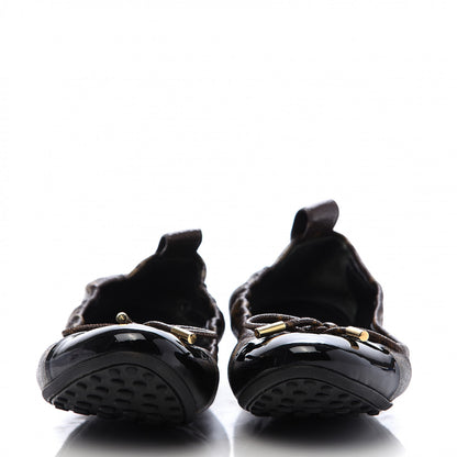 Louis Vuitton Monogram Flirty Ballerina Flats 36 Black 2 of 8