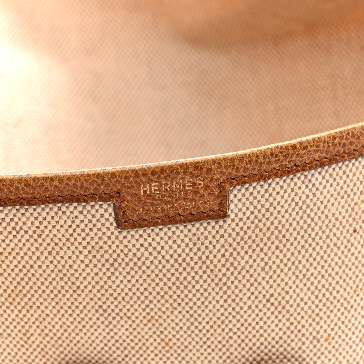 Hermes Peau Porc Toile Jige PM Clutch 6 of 7