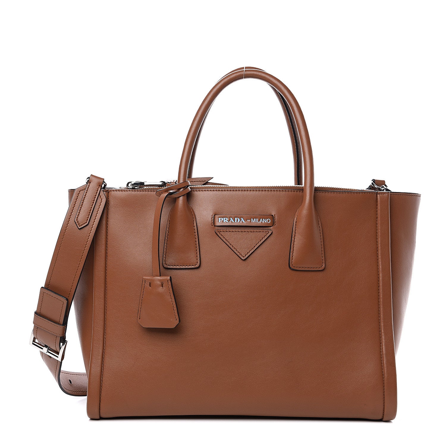 Prada City Calfskin Tote Cognac 1 of 11