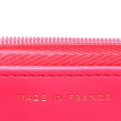 Chanel Caviar Quilted Wallet on Chain WOC Fuchsia 7 of 12