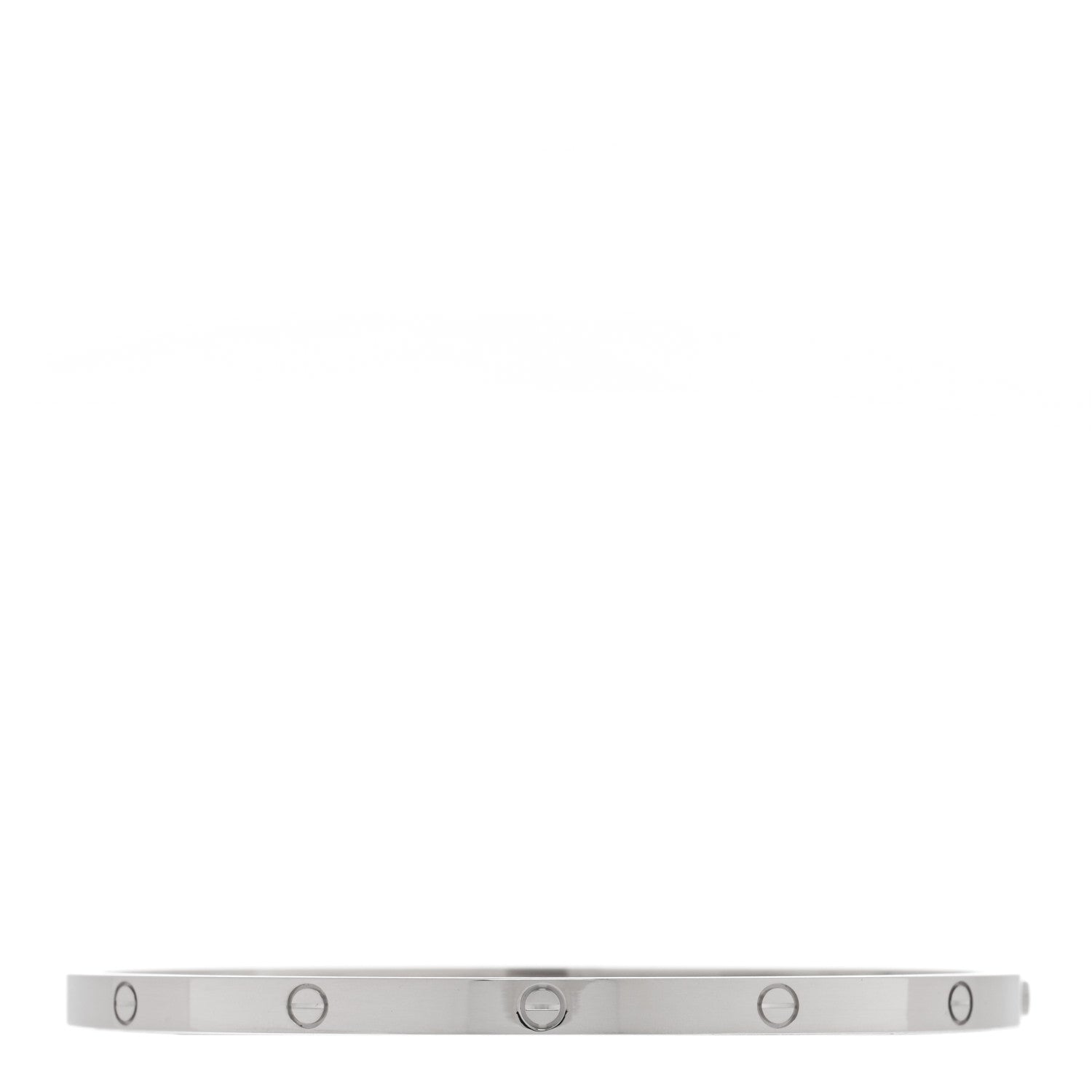 Cartier 18K White Gold Small LOVE Bracelet 18 1 of 7