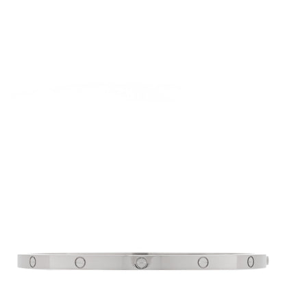 Cartier 18K White Gold Small LOVE Bracelet 18 1 of 7