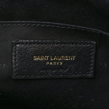 Saint Laurent Calfskin Matelasse Monogram Lou Camera Bag Black 6 of 9