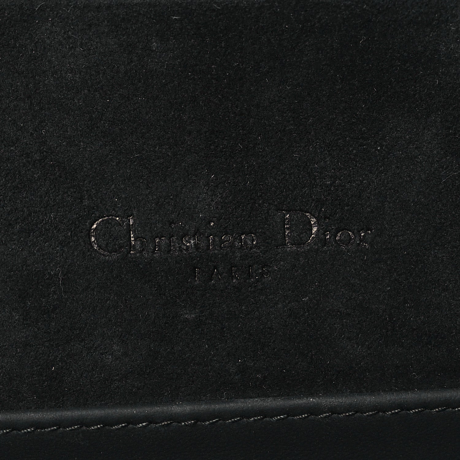 Christian Dior Ultra Matte Calfskin Cannage Lady Dior Clutch Black 6 of 9