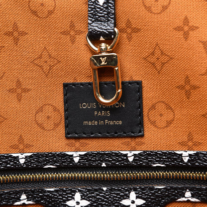 Louis Vuitton Monogram Giant Crafty Neverfull MM Creme Caramel 5 of 9