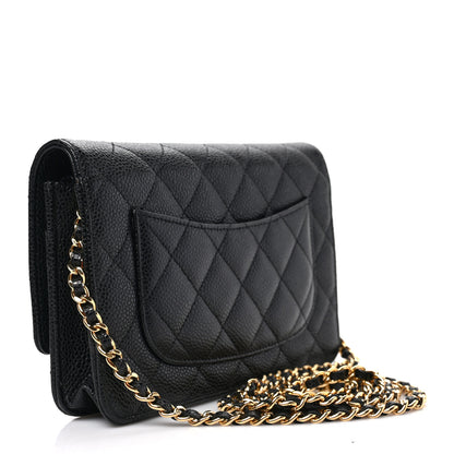 Chanel Caviar Quilted Wallet on Chain WOC Black 2 of 7