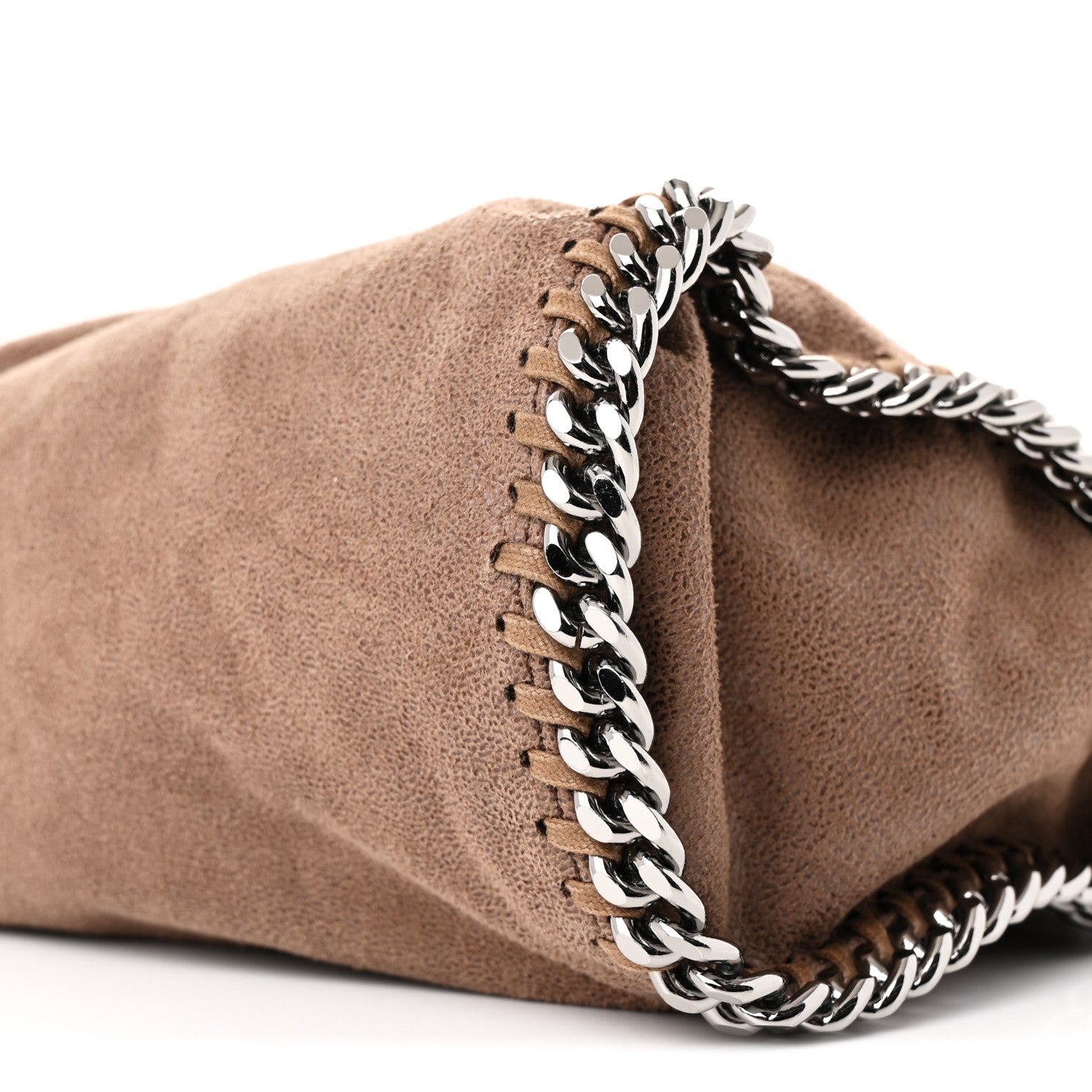 Stella McCartney Shaggy Deer Mini Falabella Fold Over Tote Brown 10 of 10