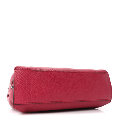 Gucci Cellarius Calfskin Small Bamboo Daily Top Handle Bag  Dark Pink 4 of 9