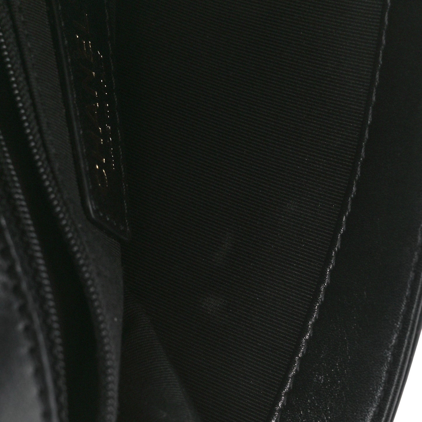 Calfskin Stitched Medium Covered CC Flap Bag Black