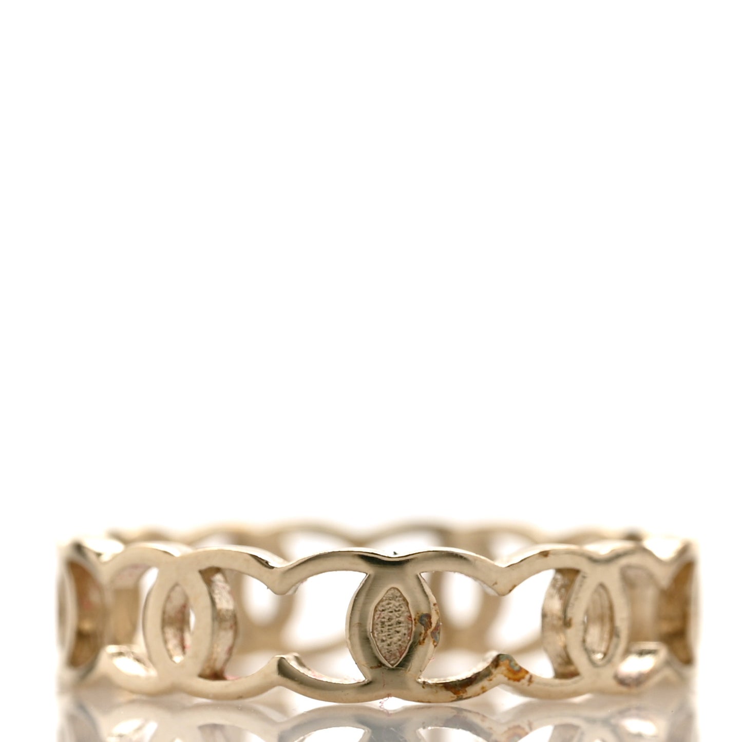 Metal CC Ring 54 6.75 Gold