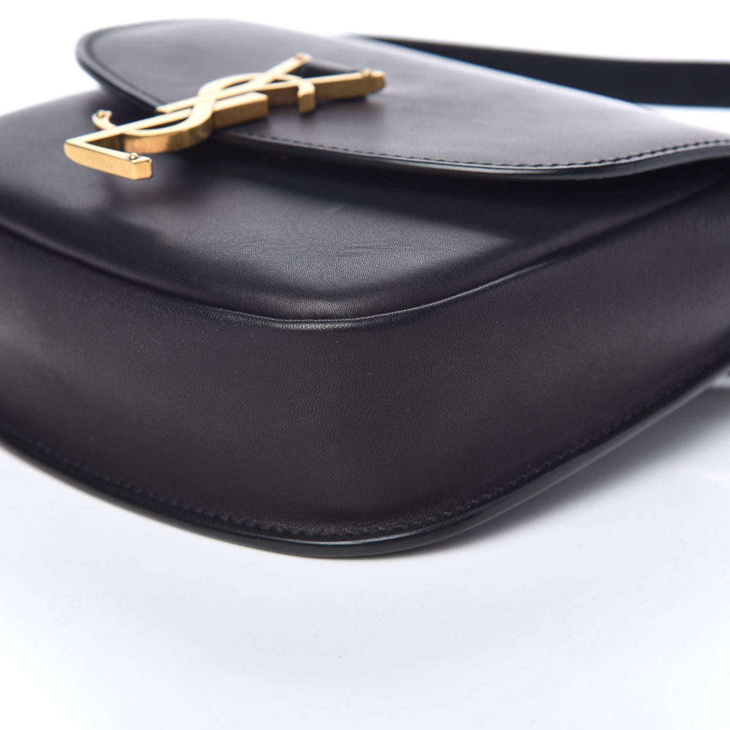 Smooth Calfskin Classic Monogram Small Kaia Satchel Black