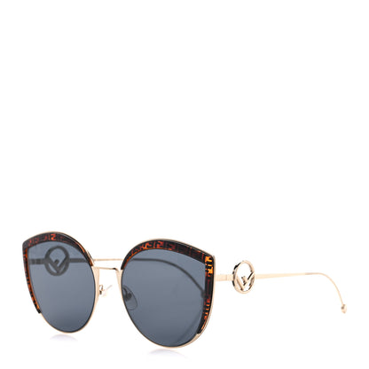 Fendi Metal Acetate F is Fendi FF Cat Eye Sunglasses FF 0290/S Blue Havana 1 of 7