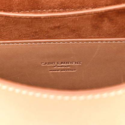 Saint Laurent SAINT LAURENT Smooth Calfskin Cotton Canvas Small Kaia Satchel Natural Beige 6 of 13