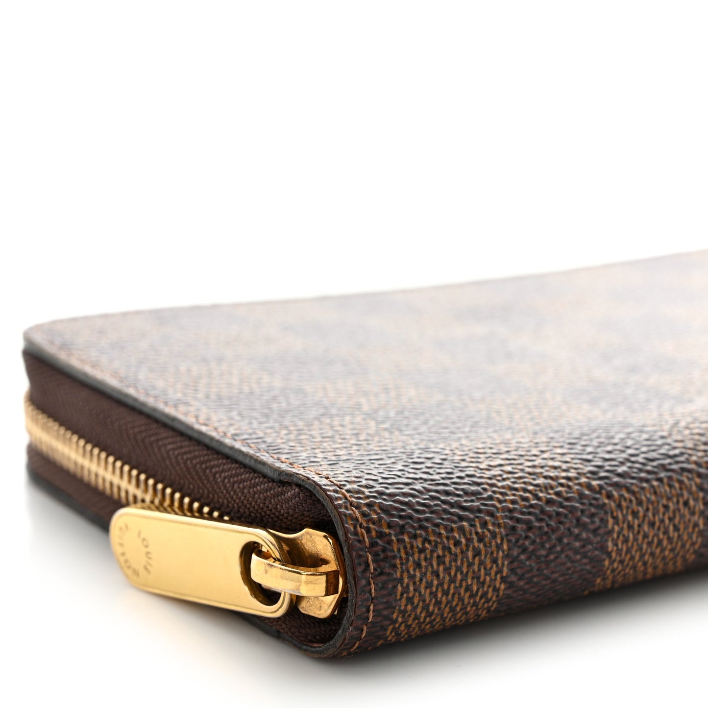 Damier Ebene Zippy Wallet Rose Ballerine