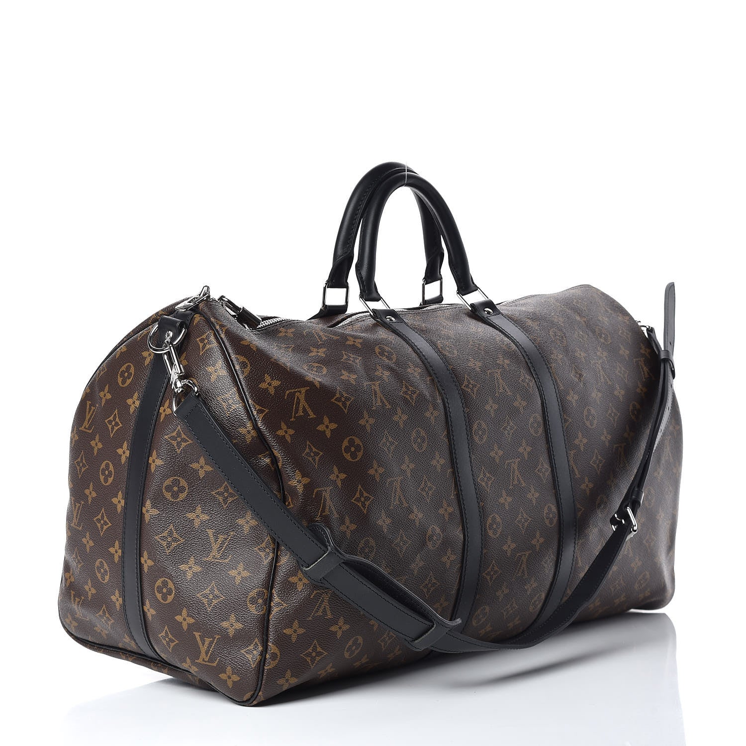 Louis Vuitton Monogram Macassar Keepall Bandouliere 55 3 of 15
