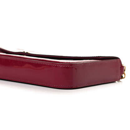 Louis Vuitton Vernis Felicie Chain Wallet Magenta 9 of 12
