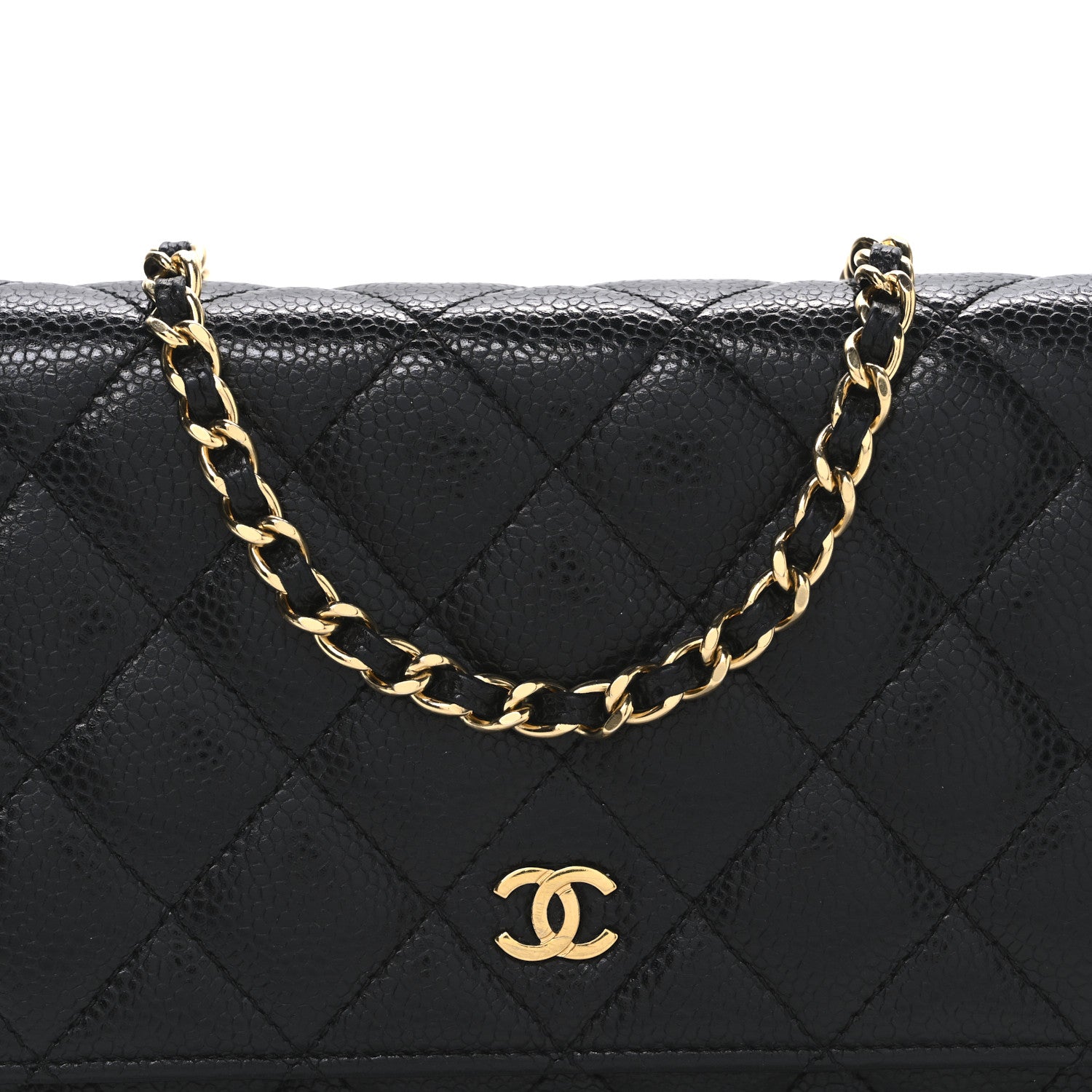 Chanel Caviar Quilted Wallet on Chain WOC Black 9 of 11
