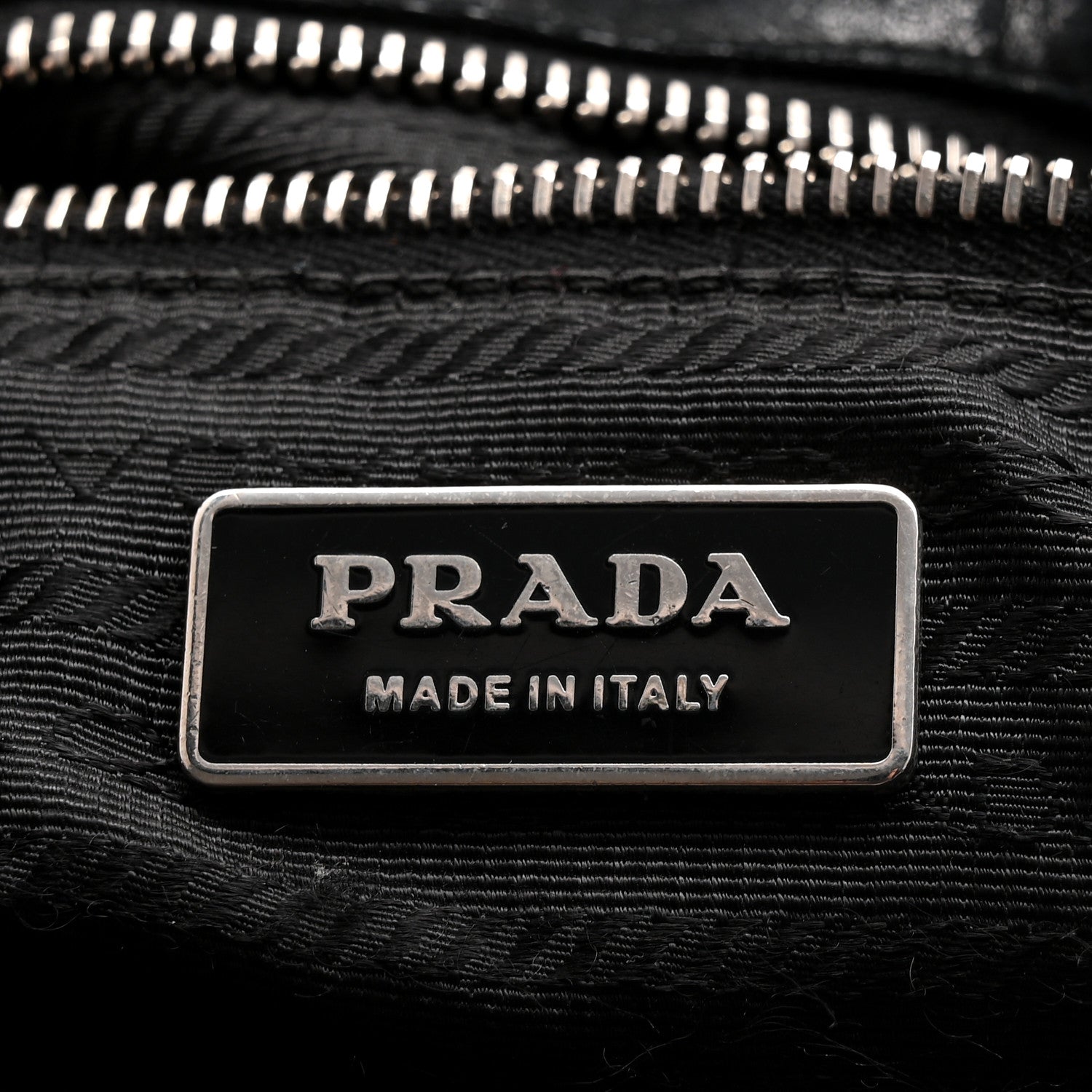 Prada Soft Calf Pleated Hobo Black 6 of 10