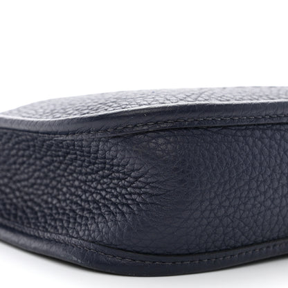 Hermes Taurillon Clemence Amazone Maxi Quadrille Evelyne TPM Bleu Nuit Bleu Saphir Anemone Capucine 9 of 12
