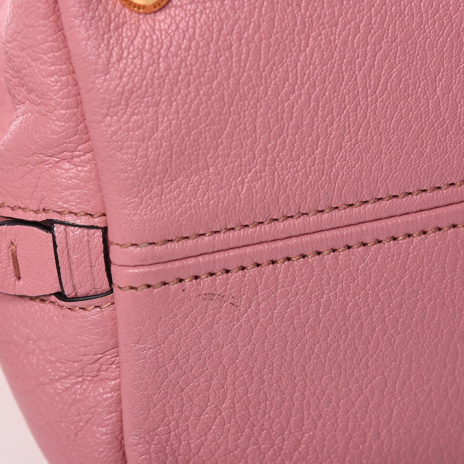 Miu Miu Goatskin Madras Zip Tote Rosa 13 of 14
