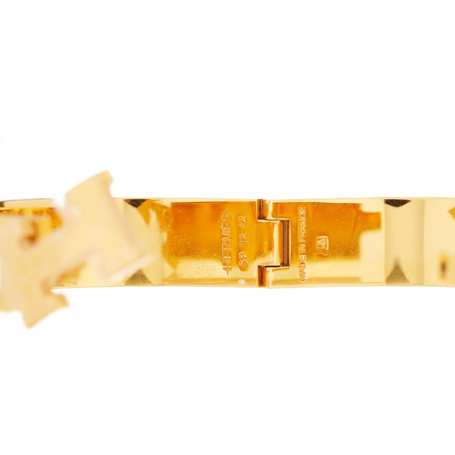 Hermes Enamel Narrow Clic Clac H Bracelet PM White 4 of 4